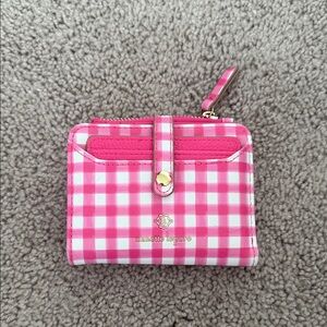 Pink Gingham Wallet